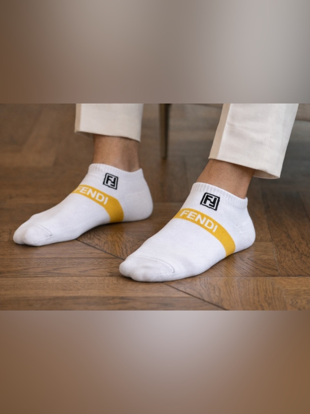Luxury Fendi Ankle Socks